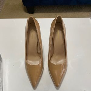 Pretty Little Thing Mid Nude Court Shoe